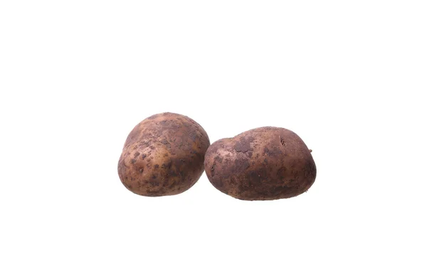 Potato isolerad på vit bakgrund närbild — Stockfoto