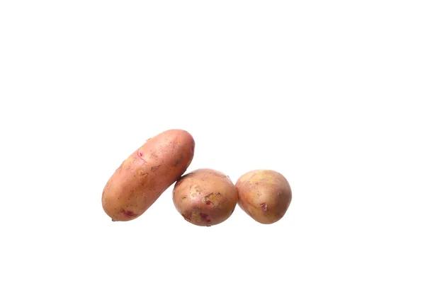 Potato isolerad på vit bakgrund närbild — Stockfoto