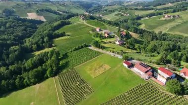 Yaz insansız hava aracı görüntüleri, Styria üzüm bağlarının gün batımında parladığını, yeşil sıralarla kaplı tepeleri, sıcak atmosferi, sakin manzarayı, şarap ülkesinin sessiz güzelliğini yakaladığını gösteriyor..