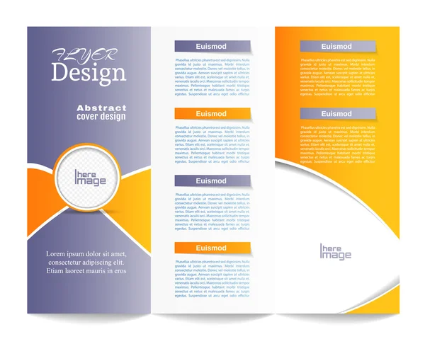 Modèle de Brochure Tri-pli. Contexte d'entreprise ou crique — Image vectorielle