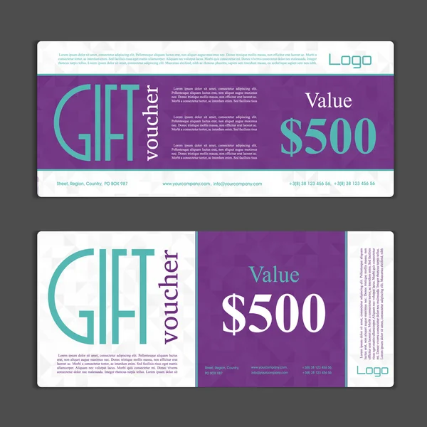 Hediye çeki şablonu. Alışveriş kartları, indirim c kullanmak olabilir