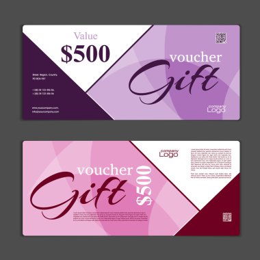 Hediye çeki şablonu. Alışveriş kartları, indirim c kullanmak olabilir