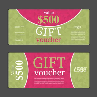 Hediye çeki şablonu. Alışveriş kartları, indirim c kullanmak olabilir