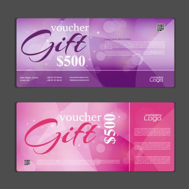 Hediye çeki şablonu. Alışveriş kartları, indirim c kullanmak olabilir