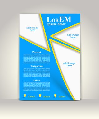 Broşür ya da dergi kapağı şablonu