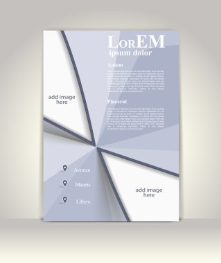 Broşür ya da dergi kapağı şablonu