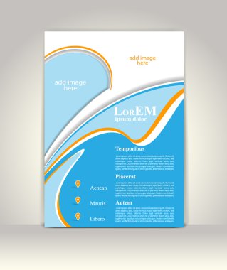 Broşür ya da dergi kapağı şablonu