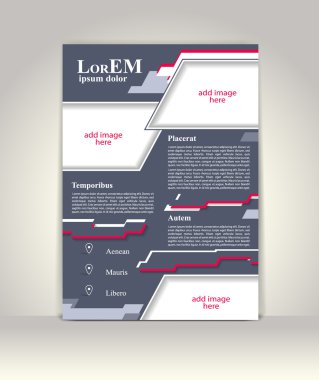 Broşür ya da dergi kapağı şablonu