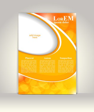 Broşür ya da dergi kapağı şablonu