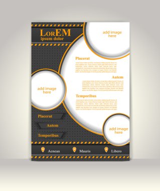 Broşür ya da dergi kapağı şablonu