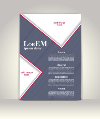 Broşür ya da dergi kapağı şablonu
