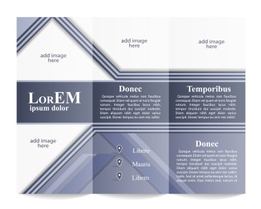 Üç katlı broşür şürü