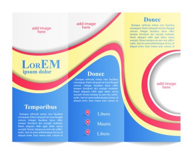 Üç katlı broşür şürü