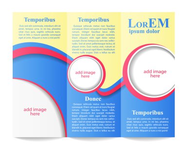 Üç katlı broşür şürü