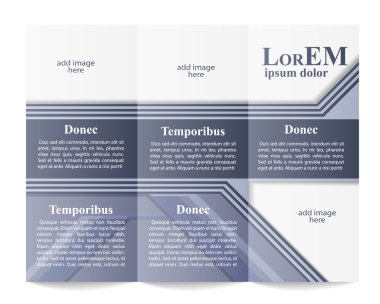 Üç katlı broşür şürü