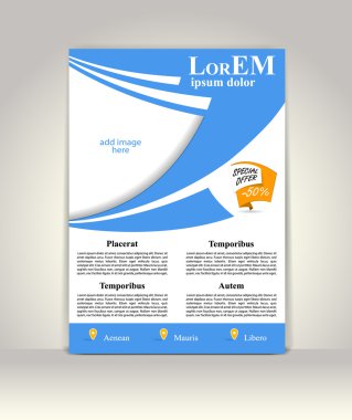 Broşür ya da dergi kapağı şablonu