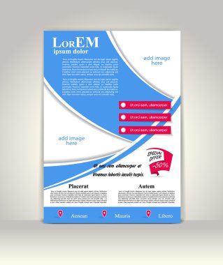 Broşür ya da dergi kapağı şablonu