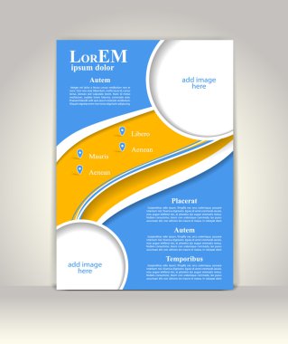 Broşür ya da dergi kapağı şablonu