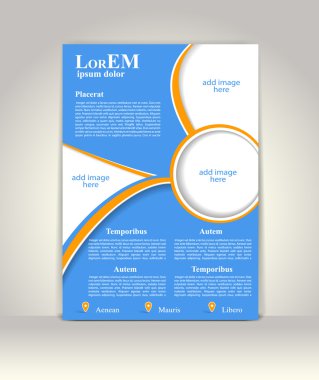 Broşür ya da dergi kapağı şablonu