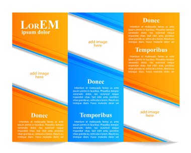 Üç katlı broşür şürü