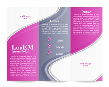 Üç katlı broşür şürü