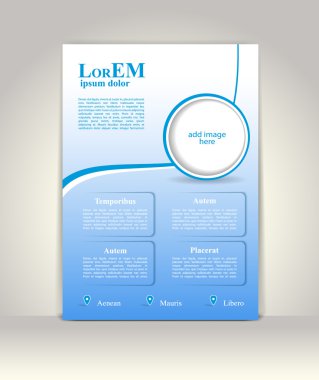 Broşür ya da dergi kapağı şablonu