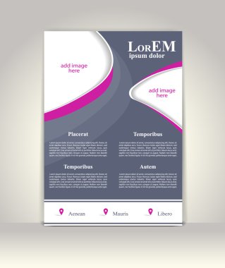 Broşür ya da dergi kapağı şablonu