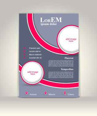 Broşür ya da dergi kapağı şablonu