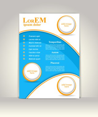 Broşür ya da dergi kapağı şablonu