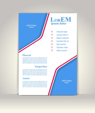 Broşür ya da dergi kapağı şablonu