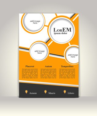 Broşür ya da dergi kapağı şablonu