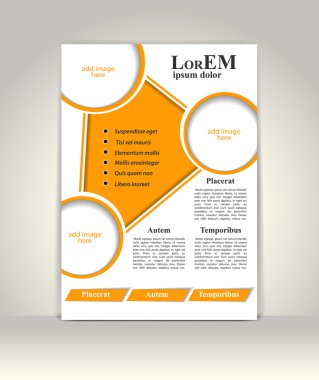 Broşür ya da dergi kapağı şablonu