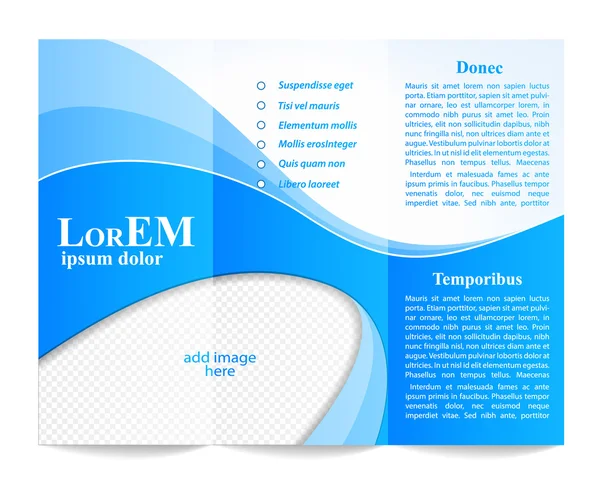 Drievoudige brochure template — Stockvector