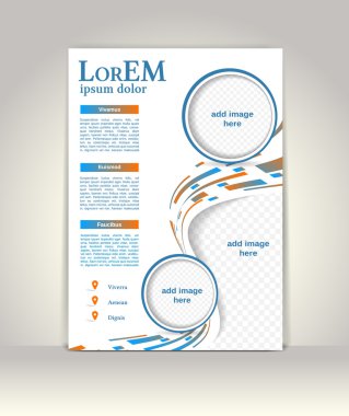 Broşür ya da dergi kapağı şablonu