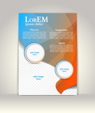 Broşür ya da dergi kapağı şablonu