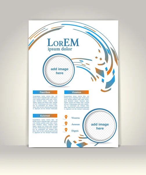 Broşür ya da dergi kapağı şablonu