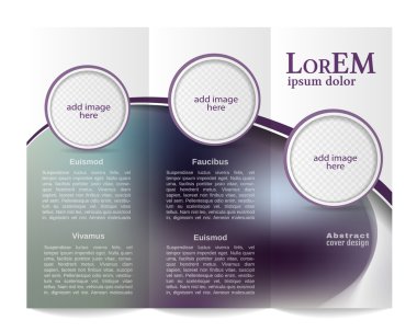 Üç katlı broşür şürü