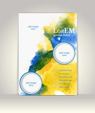 Broşür ya da dergi kapağı şablonu