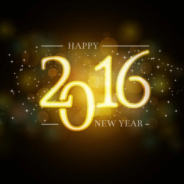 Antecedentes de Año Nuevo 2016 para su invitación o tarjeta de felicitación d — Vector de stock