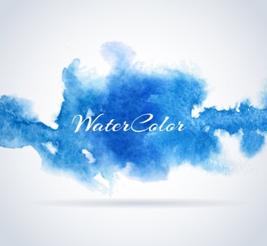 Suluboya afiş, vektör çizim arka plan