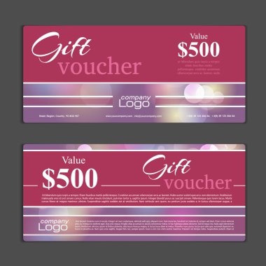 Hediye çeki şablonu