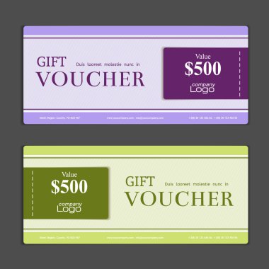 Hediye çeki şablonu