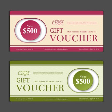 Hediye çeki şablonu