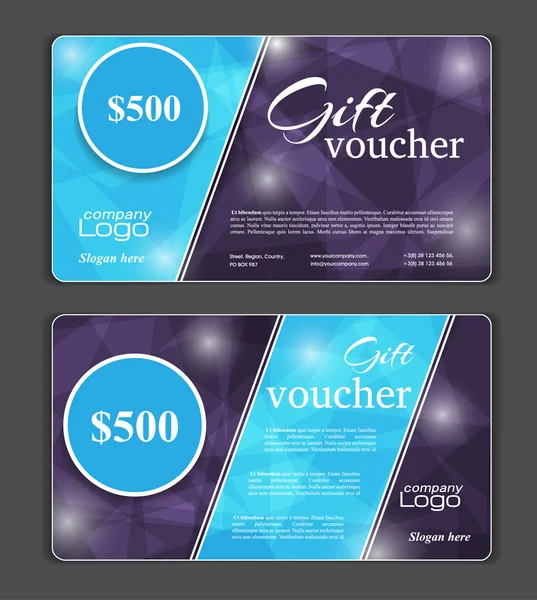 Gift Voucher template — Stock Vector