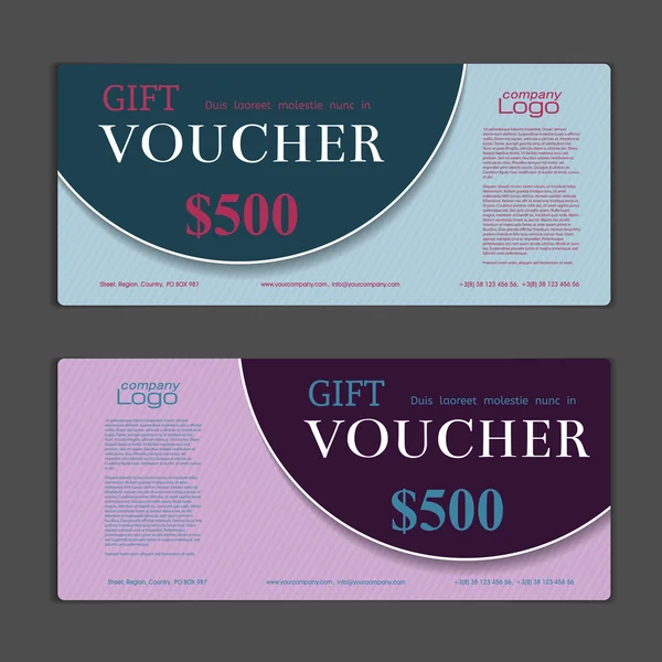 Gift Voucher template — Stock Vector