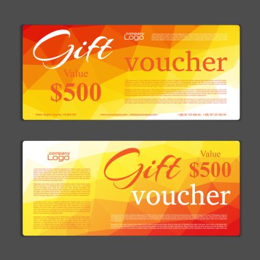 Hediye çeki şablonu