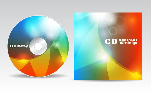 Diseño de la cubierta del CD — Archivo Imágenes Vectoriales