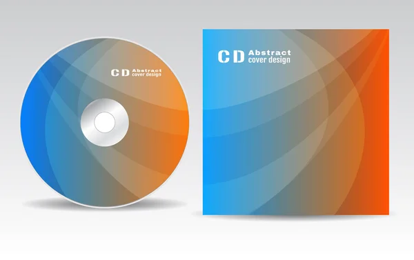 Cd 커버 디자인 — 스톡 벡터