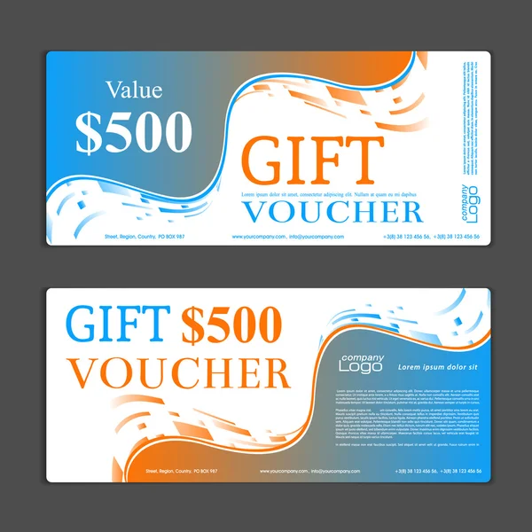 Gift Voucher template — Stock Vector