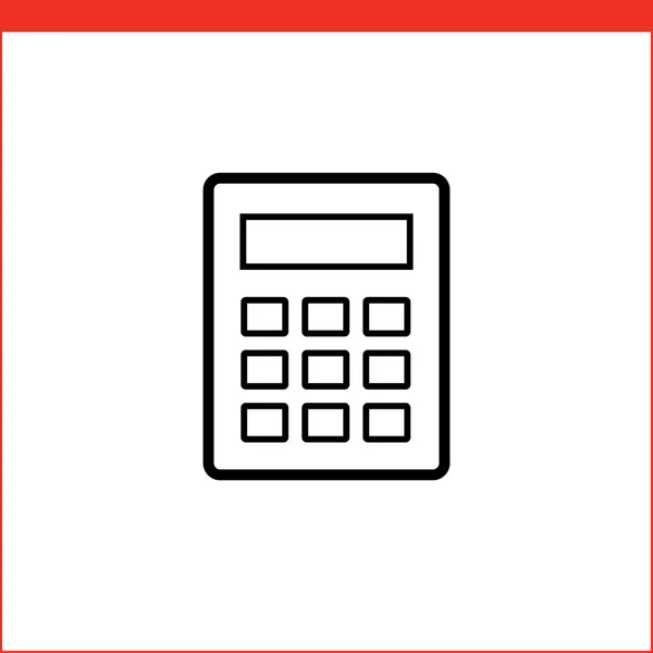 Ikoon van de Calculator vector — Stockvector